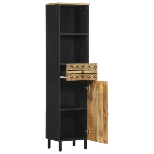  tömör mangófa fürdőszobaszekrény 38 x 33,5 x 160 cm