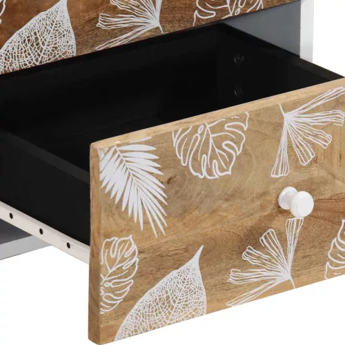  tömör mangófa éjjeliszekrény 40x33,5x46 cm