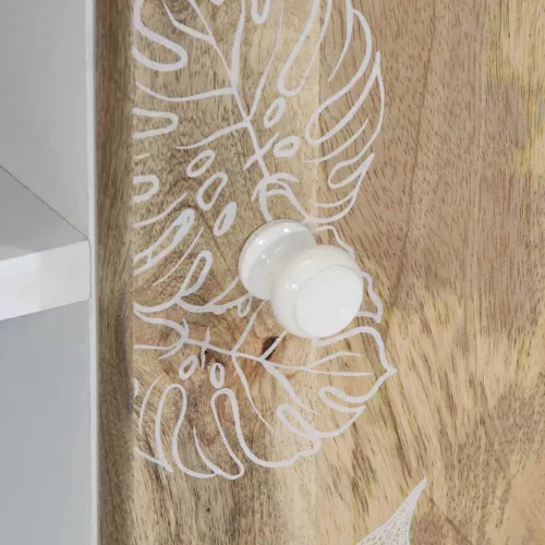  tömör mangófa TV-szekrény 80x31,5x46 cm