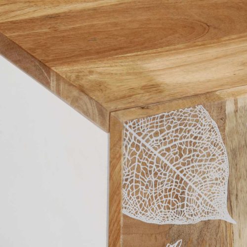  tömör mangófa fürdőszobai mosdószekrény 62 x 33 x 58 cm