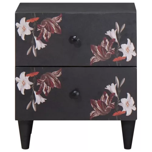  Éjjeli asztal 2 pcs Barna 40 x 33,5 x 46 cm Tömör Mangófát