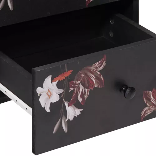  Éjjeli asztal 2 pcs Barna 40 x 33,5 x 46 cm Tömör Mangófát