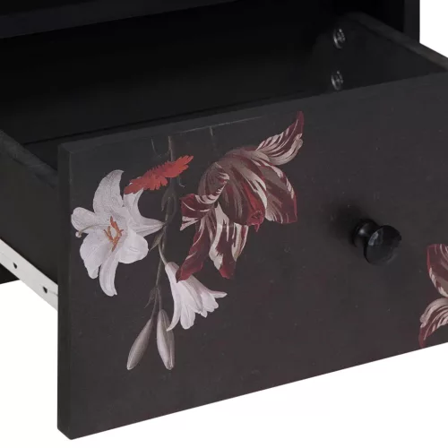  Éjjeli asztal fiókkal Barna 40 x 33 x 46 cm Tömör Mangófát