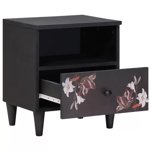  Éjjeli asztal 2 pcs Barna 40 x 33 x 46 cm Tömör Mangófát