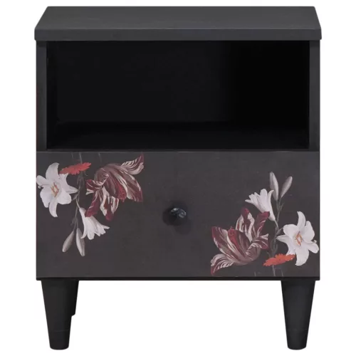  Éjjeli asztal 2 pcs Barna 40 x 33 x 46 cm Tömör Mangófát