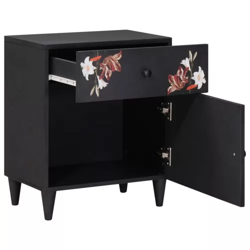  Éjjeli asztal fiókkal Sokszínű 50 x 33 x 60 cm Tömör Mangófát