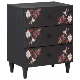    Éjjeli asztal fiókkal Sokszínű 50 x 33 x 60 cm Tömör Mangófát