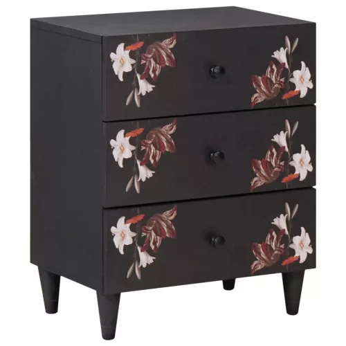  Éjjeli asztal fiókkal Sokszínű 50 x 33 x 60 cm Tömör Mangófát