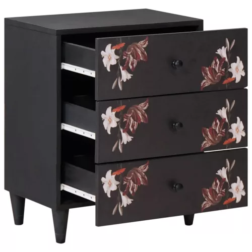  Éjjeli asztal fiókkal Sokszínű 50 x 33 x 60 cm Tömör Mangófát