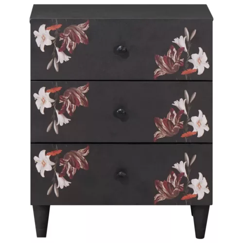  Éjjeli asztal fiókkal Sokszínű 50 x 33 x 60 cm Tömör Mangófát