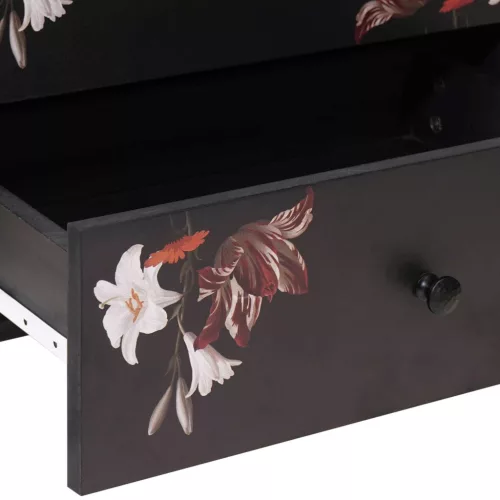  Éjjeli asztal fiókkal Sokszínű 50 x 33 x 60 cm Tömör Mangófát