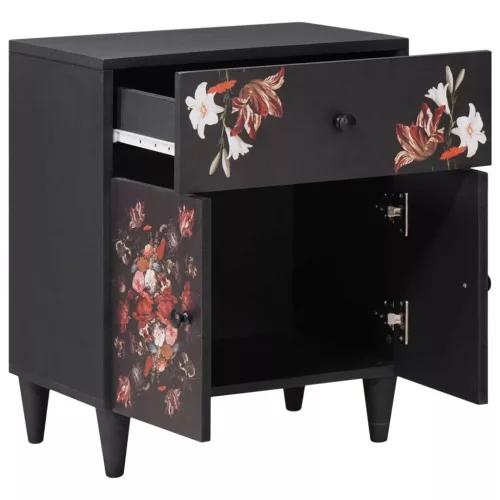  Éjjeli asztal fiókkal Sokszínű 50 x 33 x 60 cm Tömör Mangófát