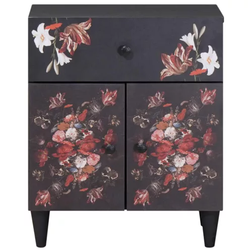  Éjjeli asztal fiókkal Sokszínű 50 x 33 x 60 cm Tömör Mangófát