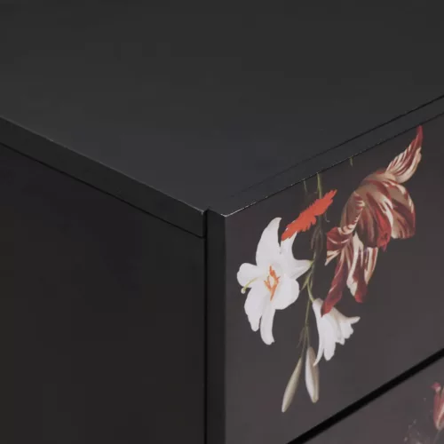  Éjjeli asztal fiókkal Sokszínű 50 x 33 x 60 cm Tömör Mangófát