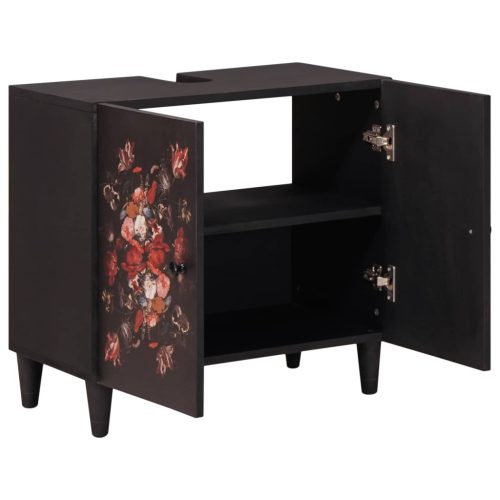  Mosdókagyló szekrény Sokszínű 62 x 33 x 58 cm Tömör Mangófát