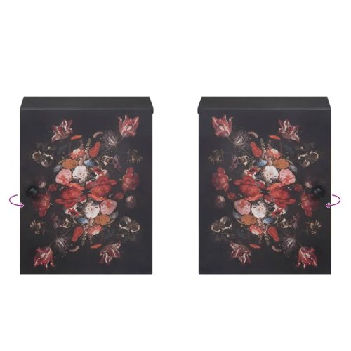  Függő szekrény Sokszínű 38 x 33,5 x 48 cm Tömör Mangófát