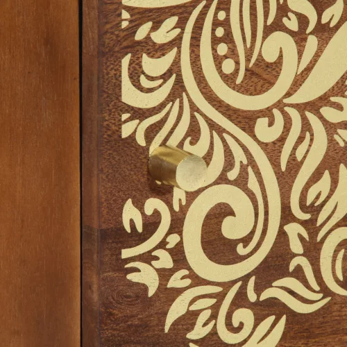  Éjjeli Asztal 40x33x46 cm Tömör Mangófa