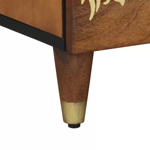  Éjjeli Szekrény 40x33x46 cm Tömörfa Mangóból