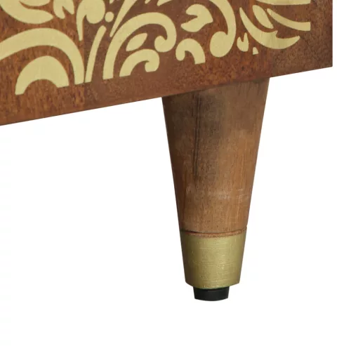  Éjjeli asztal 50x33x60 cm Tömör mangófából