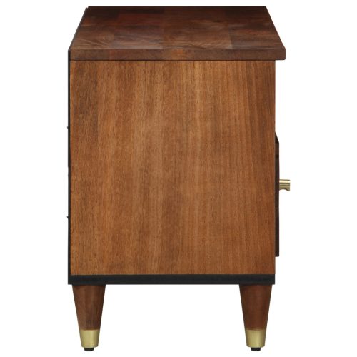  TV Szekrény 100x33x46 cm Tömör Mangófa