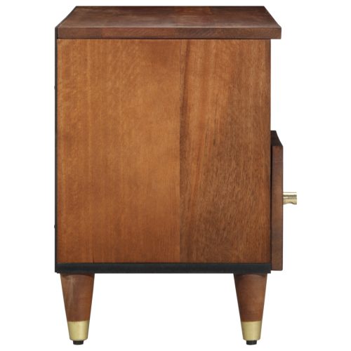  TV Szekrény 100x33x46 cm Tömör Mangófából