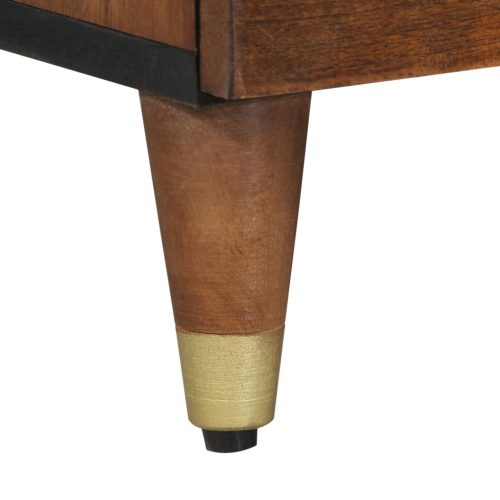  TV Szekrény 100x33x46 cm Tömör Mangófából