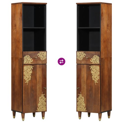  oldalszekrény 38x33x160 cm tömör mangófából