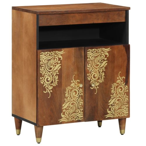  oldalszekrény 60x33x75 cm tömör fa mangó