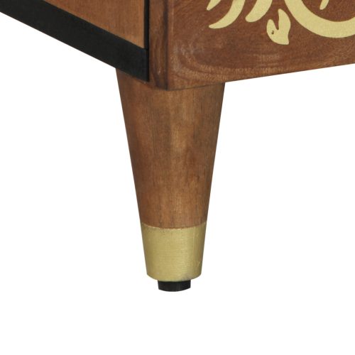  Tálalószekrény 60x33x100 cm Tömörfa Mangó