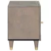  Éjjeliszekrény 2 pcs Szürke 40 x 33 x 46 cm tömör mangófa
