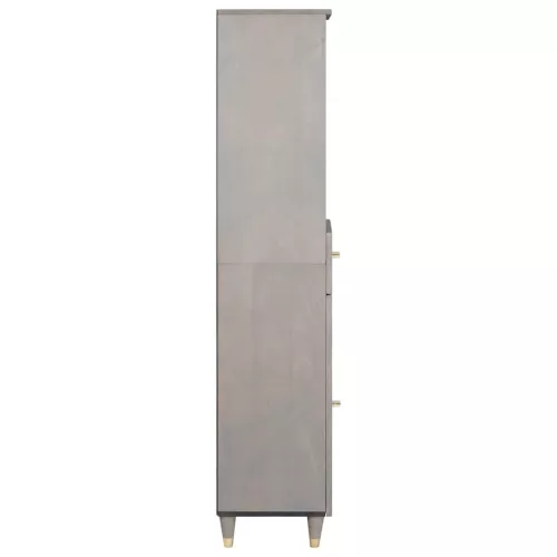  Széf fiókkal Szürke 38 x 33.5 x 160 cm Tömör mangófa