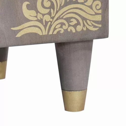  Magasfiú Szürke és Arany 40 x 33.5 x 110 cm Tömör mangófa