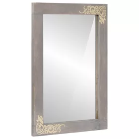    Fürdőszobai tükör tükörrel Szürke és Ezüst 50 x 70 x 3 cm