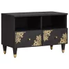  TV szekrény fiókkal Fekete 70 x 33 x 46 cm Tömör Mangófát