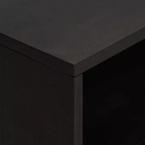  Éjjeliszekrény fiókkal Fekete 50 x 33 x 62 cm Tömör Mangófát