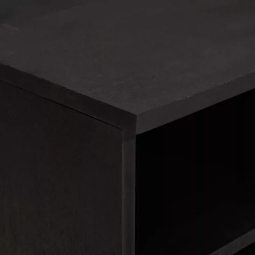  TV szekrény fiókkal Fekete 80 x 33 x 46 cm Tömör Mangófát