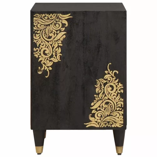  Fürdőszoba Székény Fekete 38 x 33 x 58 cm Tömör Mangófát