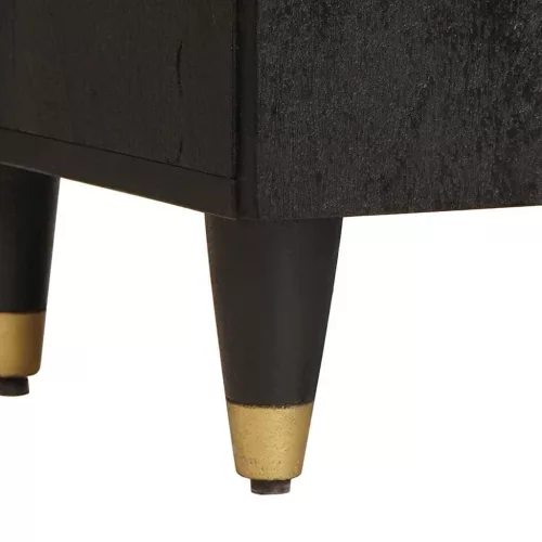  Fürdőszoba Székény Fekete 38 x 33 x 58 cm Tömör Mangófát