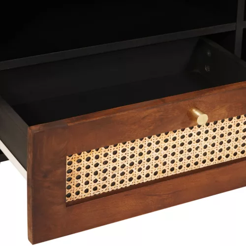  Média tárolószekrények és állványok fiókkal polcokkal tárolóval Barna