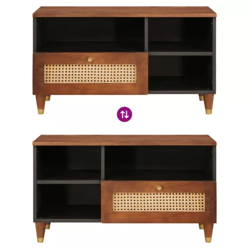  Média tárolószekrények és állványok fiókkal polcokkal tárolóval Barna