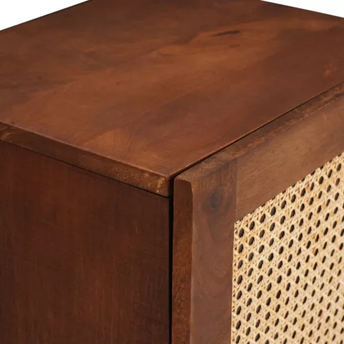  Fürdőszoba Székény polcokkal tárolóval ajtóval Barna 38 x 33.5 x 48 cm