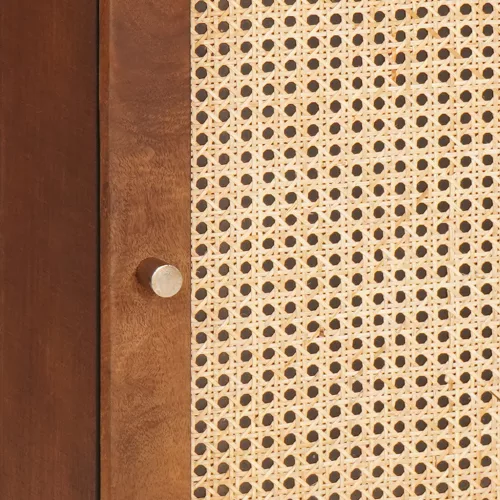  Fürdőszoba Székény polcokkal tárolóval ajtóval Barna 38 x 33.5 x 48 cm