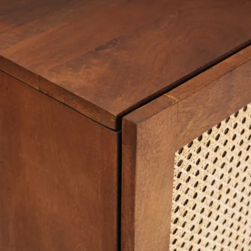  Fürdőszoba Székény polcokkal tárolóval ajtóval Barna 38 x 33.5 x 58 cm