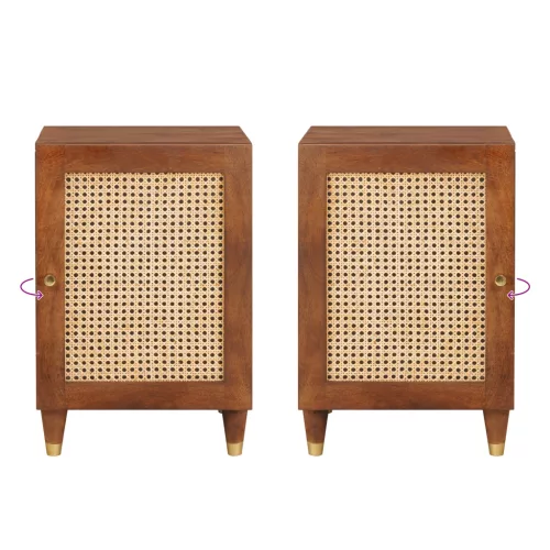  Fürdőszoba Székény polcokkal tárolóval ajtóval Barna 38 x 33.5 x 58 cm