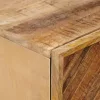 Éjjeli asztal 2 pcs Barna 40 x 33,5 x 46 cm Tömör Mangófát