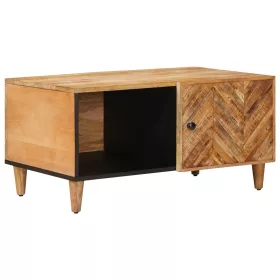  Dohányzóasztal Barna 80 x 50 x 40 cm Tömör Mangófát