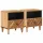  Éjjeli asztal 2 pcs Barna 50 x 33 x 60 cm Tömör Mangófát