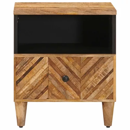  Éjjeli asztal 2 pcs Barna 50 x 33 x 60 cm Tömör Mangófát