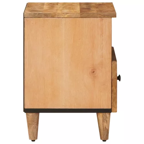  Éjjeli asztal 2 pcs Barna 50 x 33 x 60 cm Tömör Mangófát