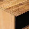  Éjjeli asztal 2 pcs Barna 50 x 33 x 60 cm Tömör Mangófát